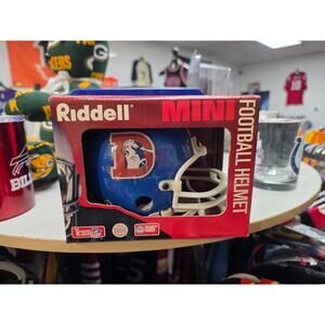 Retro Broncos Riddell Mini Helmet